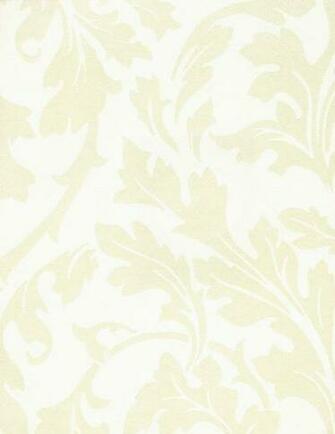 Decowunder Wallpaper Non Woven Baroque White Gold