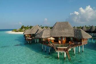 Villa Huts Wallpaper