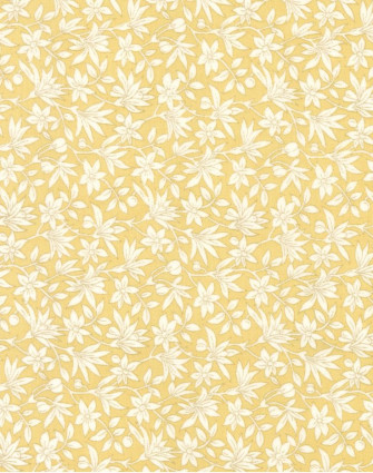 Yellow Wallpaper Vintage Flower