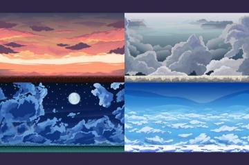 Sky 2d Game Background Craftpix Net