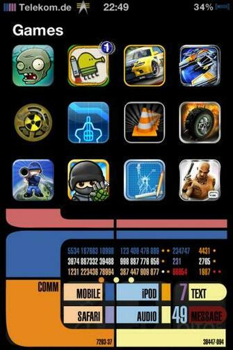 Lcars Wallpaper iPhone Star Trek HD Theme