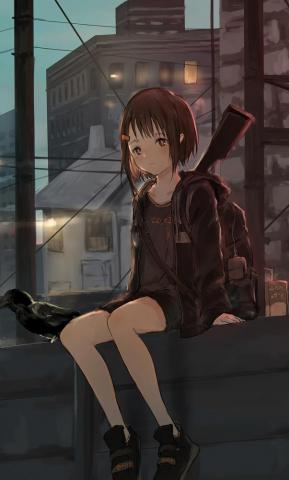 Alone Anime Girl Sad Wallpaper Teahub Io