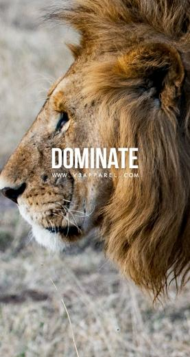 Dominate V3apparel Quotes Motivational Inspire Motivate