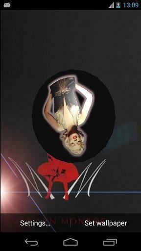 Marilyn Monroe Logo To Your Phone 3d Live Wallpaper