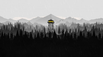 B W Firewatch Wallpaper