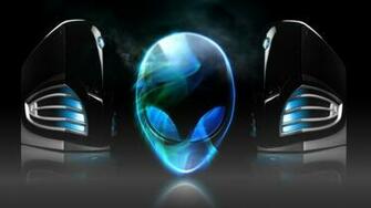 Alienware Dark Blue Logo Background HD 1080p Wallpaper