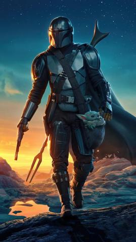 The Mandalorian Season Mando Din Djarin Baby Yoda Grogu HD 4k