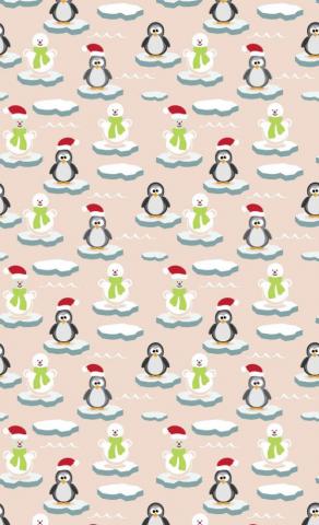 Penguin Snowman Wallpaper iPhone Cute Winter