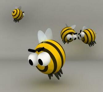Wallpaper 3d Three Dimensional Bee Bees