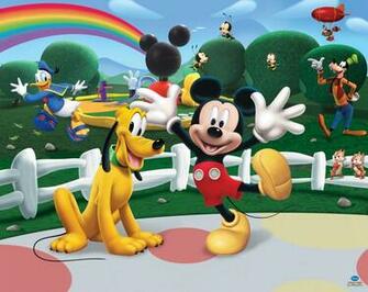Disney Mickey Mouse Club House By Walltastic Wallpaper Direct