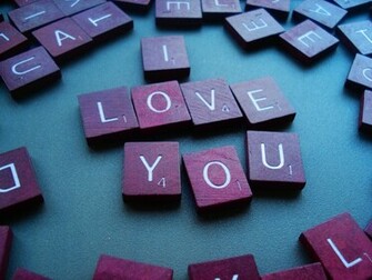Purple I Love U Wallpaper