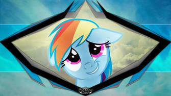 Wallpaper Rainbow Dash By Mackaged
