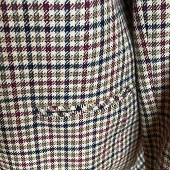 Pendleton Tan Background Olive Burgundy Navy W Wool Velvet
