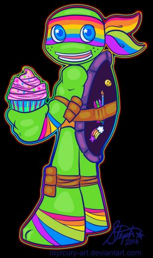 The Fifth Turtle Lisa Frank By Myrcury Art