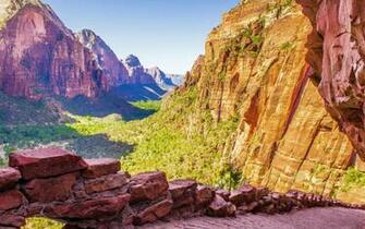 Zion National Park Wallpaper Stock Photos