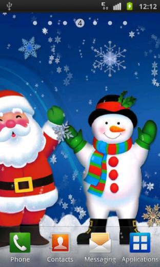 Christmas Santa Live Wallpaper Is A Fun Where You Can