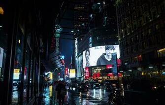 Wallpaper Machine Night The City People Rain Windows Door