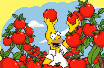 Homer Simpson Apple Wallpaper