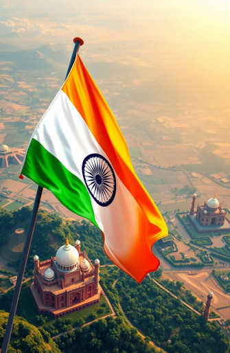 Indian National Flag Wallpaper 3d