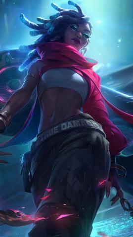 True Damage Senna Splash Art Lol 8k Wallpaper