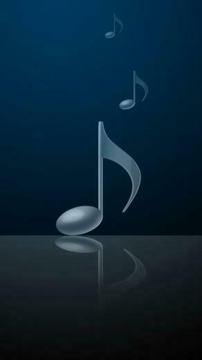 HD 3d Music Notes iPhone 6s Plus Wallpaper