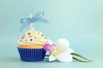 Baby Dessert Cupcake BirtHDay Wallpaper