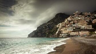 Positano Coast Computer Wallpaper Desktop Background