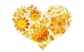 Love Heart With Flowers Wallpaper HD