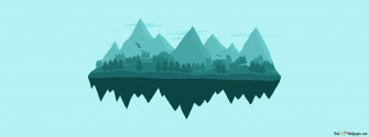 Floating Island 4k Wallpaper