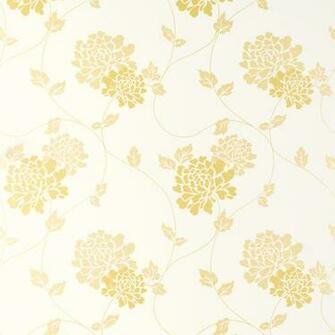 Wallpaper Isodore Camomile Yellow White Floral
