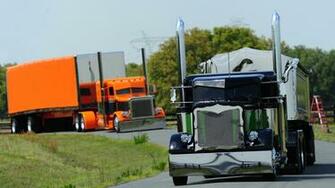 Big Rigs Tractor Trailer Custom Tuning Semi Roads Wallpaper Background