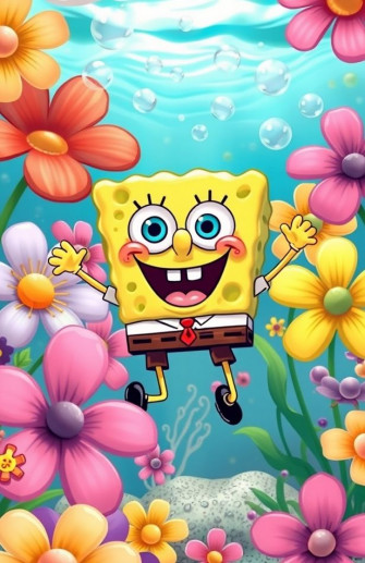 Spongebob Flower Background