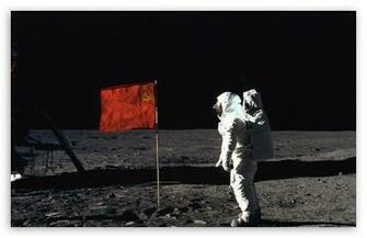 Astronaut On The Moon Wallpaper