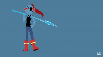Undyne Undertale Minimalist Game Wallpaper By Lucifer012 On