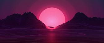 Neon Wallpaper 4k Sunset Pink Aesthetic