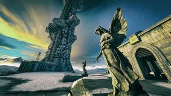 HD Wallpaper Gray Angel Statue The Talos Principle Screen Shot