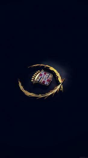 Cadillac Logo Car Dark Wallpaper HD iPhone Logos