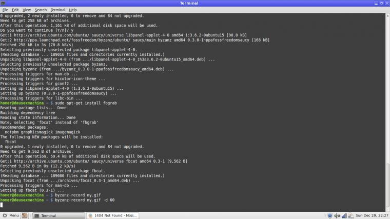 Short Gif Showing Change Wallpaper And Themes In Linux Mint