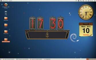 Computer Desktop Wallpaper Clock In HD