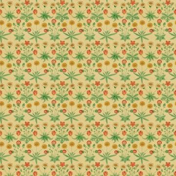 Daisy By Morris Manilla Russet Wallpaper Direct