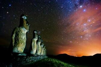 Moai Computer Wallpaper Desktop Background