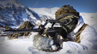 Military Soldier Austrian Armed Forces Snow Mountain