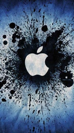 iPhone 6s Apple Logo Paint Wallpaper HD iPhones