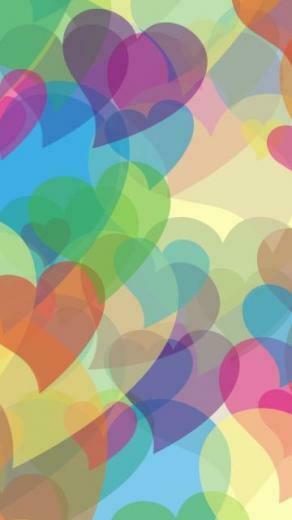 Color Hearts Mobile Phone Wallpaper Cell HD