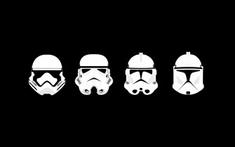 Minimalism Star Wars Clone Trooper Stormtrooper Helmet Wallpaper HD