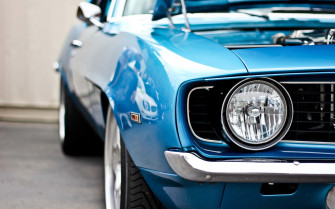 Blue Car Wallpaper
