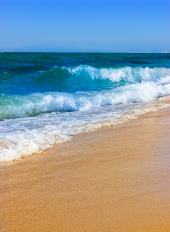 Sea Waves Crashing On Shore During Daytime Photo Blue Image