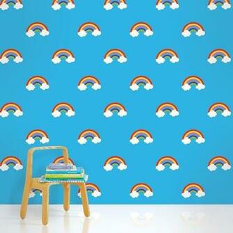 Wallcandy Arts Rainbow Wallpaper Goo Gah