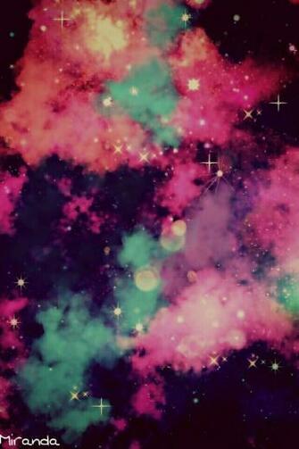 Blue Cute Galaxy Pink Pretty Purple Sparkles Wallpaper Image