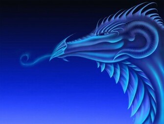 Blue Dragon Wallpaper 3d Neon